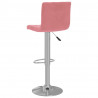 Bancos de bar 2 pcs veludo rosa 5
