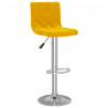 Bancos de bar 2 pcs veludo amarelo mostarda 2