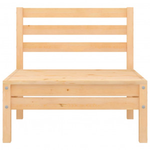 Sofá de centro para jardim madeira de pinho maciça H