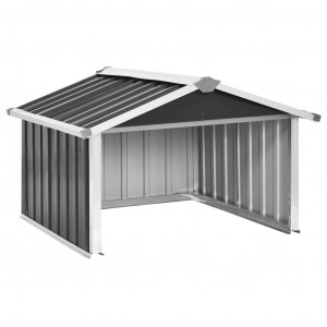 Abrigo para corta-relva 92x97x63 cm aço galvanizado antracite H