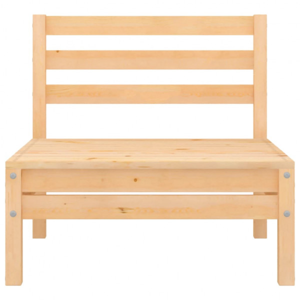 Juego de muebles de jardín 3 piezas madera maciza de pino M 4