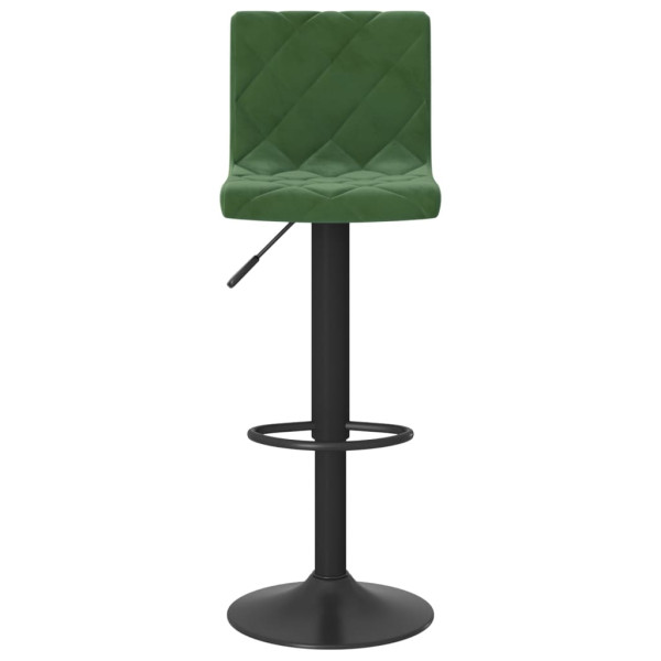 Bancos de bar 2 pcs veludo verde-escuro M 3