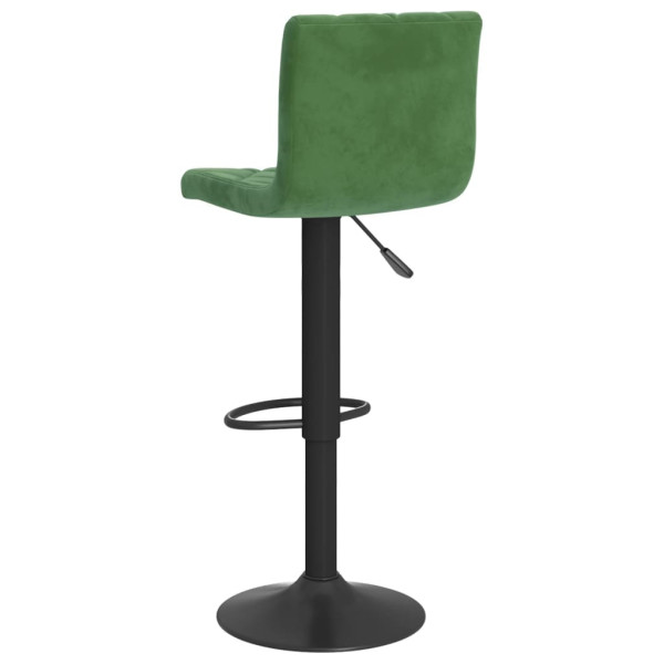 Bancos de bar 2 pcs veludo verde-escuro M 5