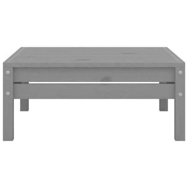 Apoio de pés para jardim madeira de pinho maciça cinzento M 2