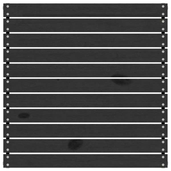 Apoio de pés para jardim madeira de pinho maciça preto M 4