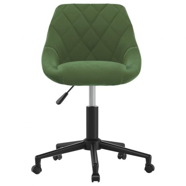 Silla de comedor giratoria de terciopelo verde oscuro M 2