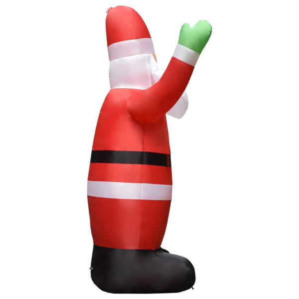 Papá Noel inflable con LEDs decoración navideña IP44 3 m M 4