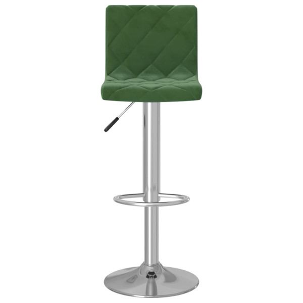 Bancos de bar 2 pcs veludo verde-escuro M 3