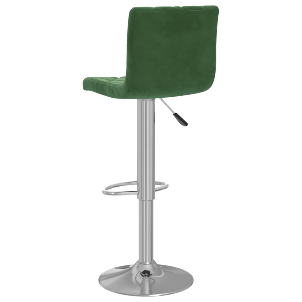 Bancos de bar 2 pcs veludo verde-escuro M 5