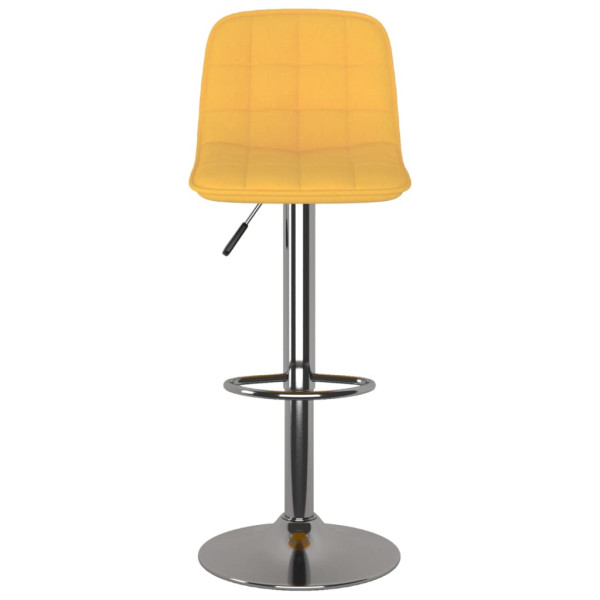 Bancos de bar 2 pcs tecido amarelo M 3
