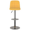 Bancos de bar 2 pcs tecido amarelo 3