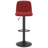 Bancos de bar 2 pcs veludo vermelho tinto 3