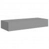 Prateleiras de parede c/ gavetas 2pcs MDF 60x23.5x10cm cinzento 3