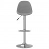 Bancos de bar 2 pcs tecido cinzento 3
