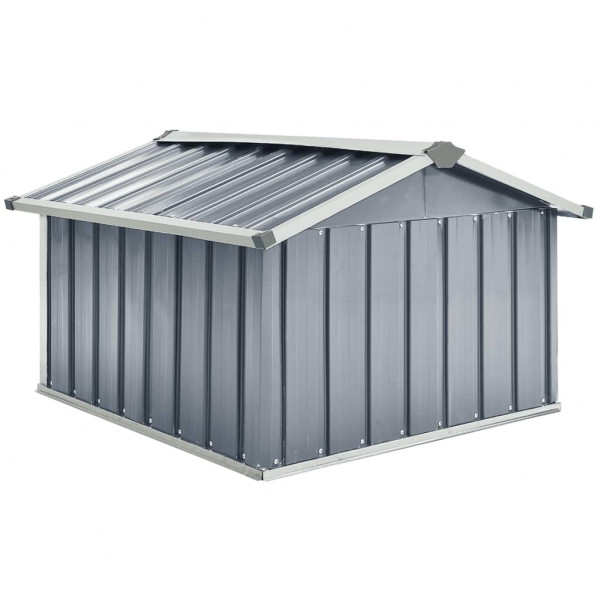 Cobertizo para cortacésped acero galvanizado gris 92x97x63 cm M 5