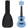 Set de ukelele soprano con funda para niños azul bebé 23 1