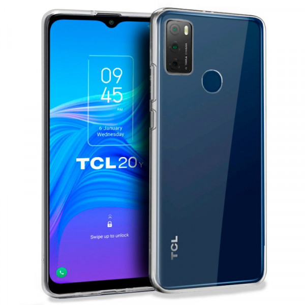 Funda COOL Silicona para TCL 20Y (Transparente) D