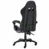 Silla gaming con reposapiés cuero sintético negro y camuflaje 3