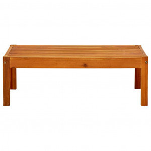 Mesa de jardín de madera de acacia maciza 85x57x29 cm H