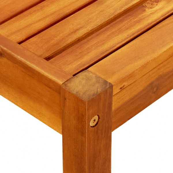 Mesa de jardín de madera de acacia maciza 85x57x29 cm M 4