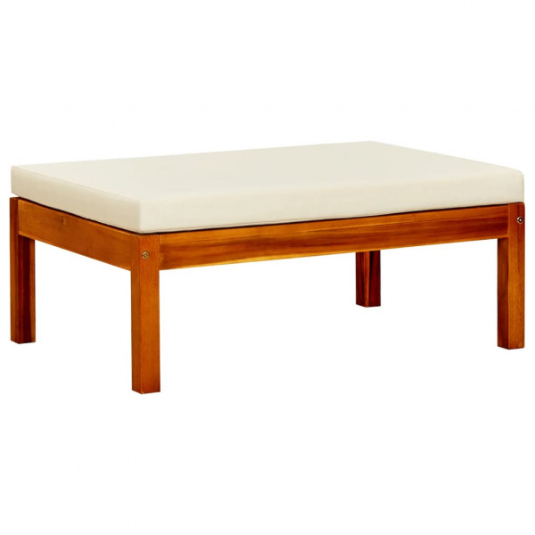 Apoios de pés para jardim 2 pcs madeira de acácia maciça M 2