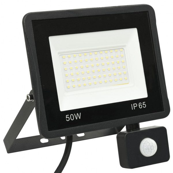 Foco LED con sensor 50 W blanco frío M 4