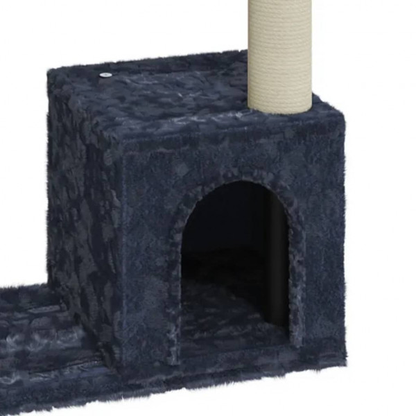 Árvore p/ gatos c/ postes arranhadores sisal 70 cm cinza-escuro M 5