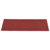 Alfombrilla autoadhesiva escalera 15 uds rojo 60x25 cm 3