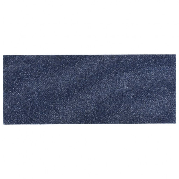 Tapetes de escada autoadesivos 15 peças 60x25 cm cinza azul retangular M 4