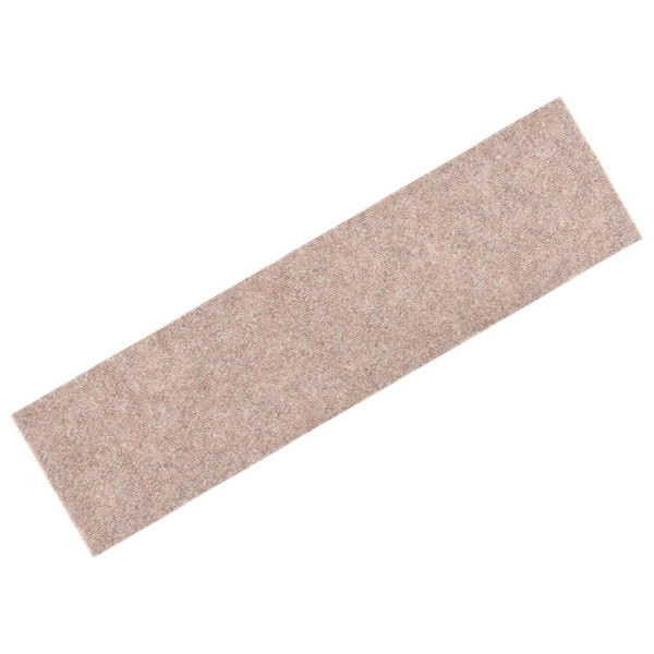 Tapetes de escada autoadesivos 15 peças 76x20 cm marrom claro retangular M 2