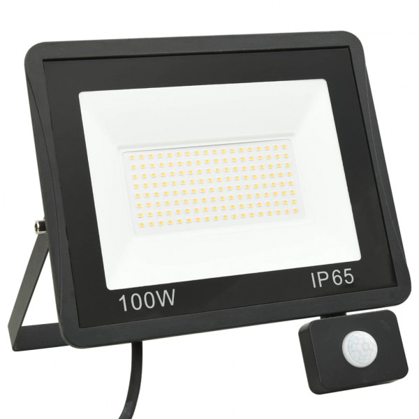 Projetor c/ iluminação LED e sensor 100 W branco quente M 3