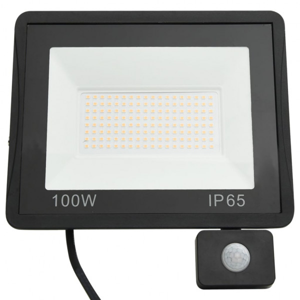 Projetor c/ iluminação LED e sensor 100 W branco quente M 4