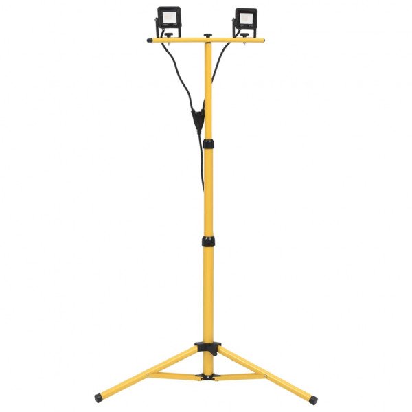 Foco LED con trípode 2x10 W blanco frío D