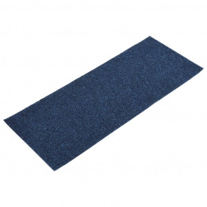 Alfombrilla autoadhesiva escalera 15 uds azul 60x25 cm H