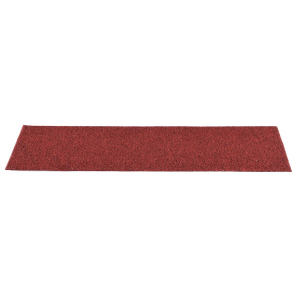 Alfombrilla autoadhesiva escalera 15 uds rojo 76x20 cm M 3