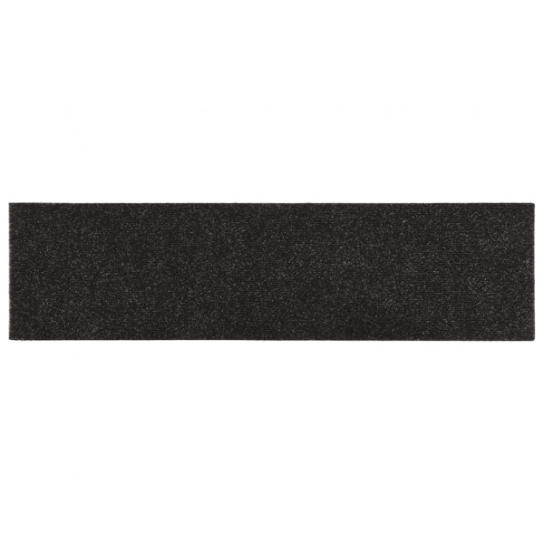 Alfombrilla autoadhesiva escalera 15 uds marrón 76x20 cm M 4