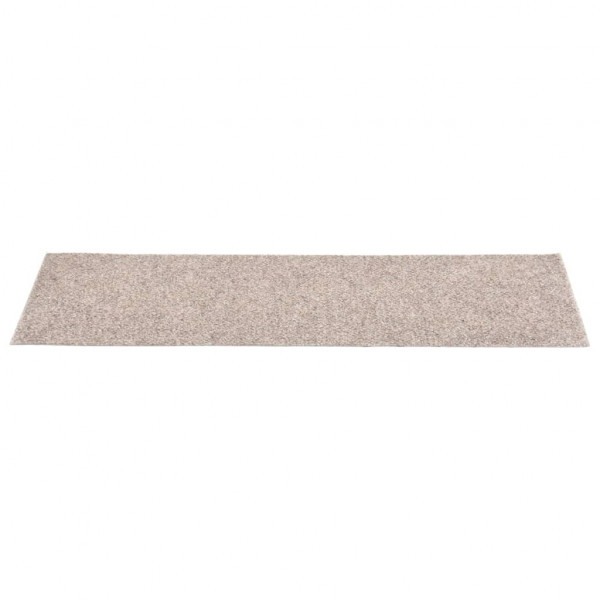 Alfombrilla autoadhesiva escalera 15 uds crema 76x20 cm M 3