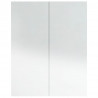 Armario de espejo de baño MDF blanco brillante 60x15x75 cm 5
