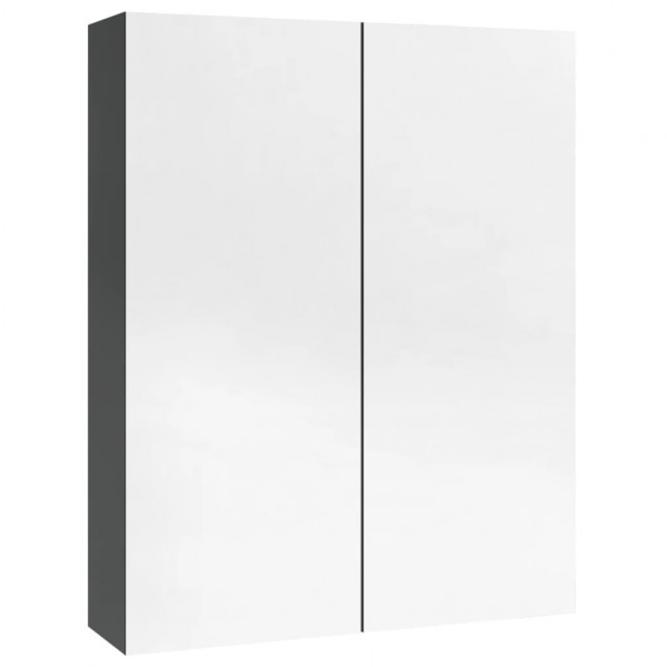 MDF cinza brilhante 60x15x75 cm M 4