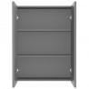 Armario de espejo de baño MDF gris antracita 60x15x75 cm 3