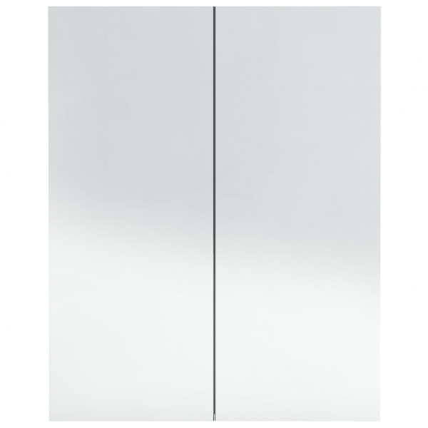 Armario de espejo de baño MDF gris antracita 60x15x75 cm M 5
