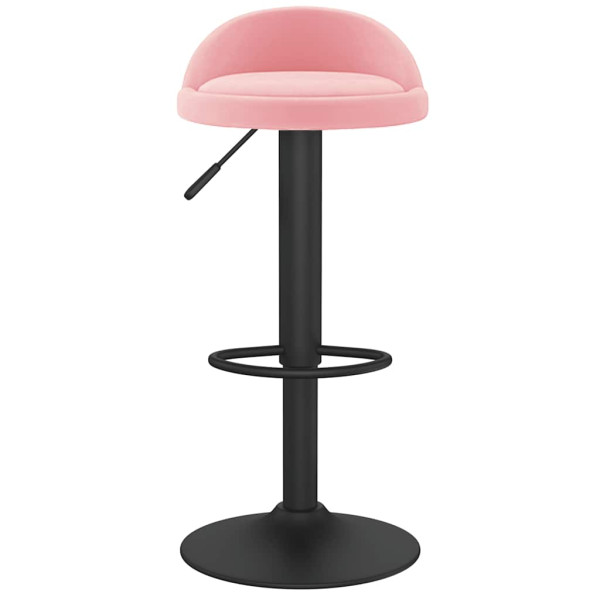 Taburete de cocina de terciopelo rosa M 3