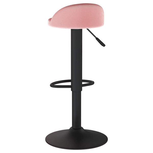 Taburete de cocina de terciopelo rosa M 5