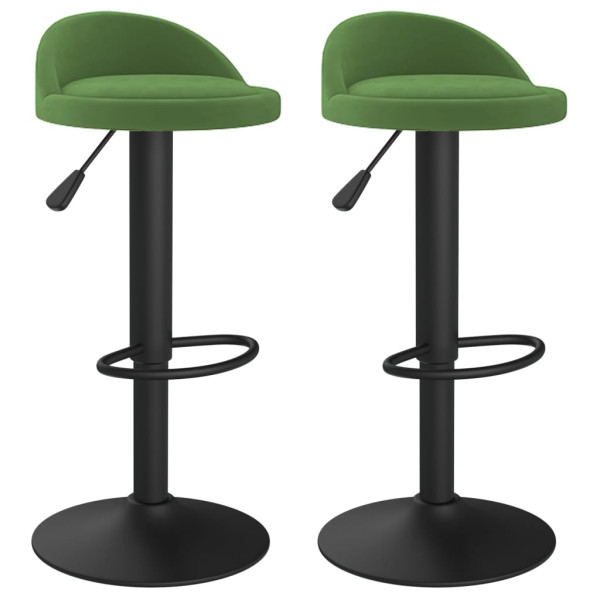 Bancos de bar 2 pcs veludo verde-escuro M 2