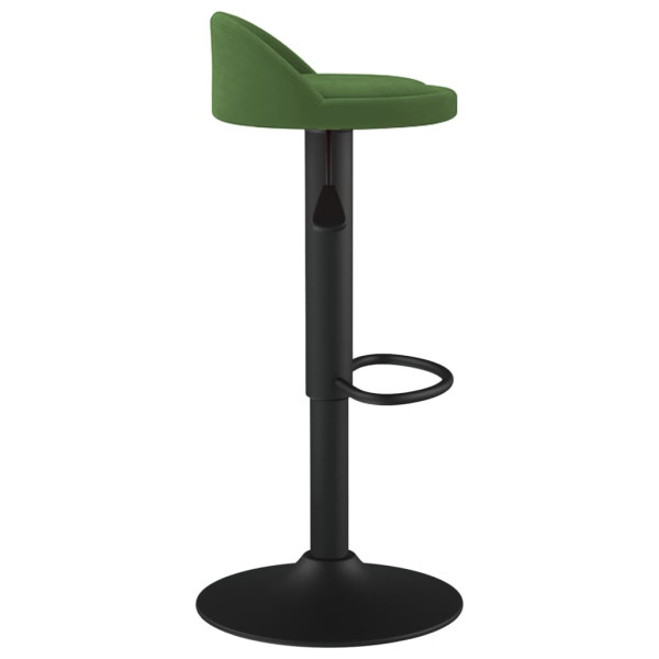 Bancos de bar 2 pcs veludo verde-escuro M 5