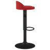 Bancos de bar 2 pcs veludo vermelho tinto 5