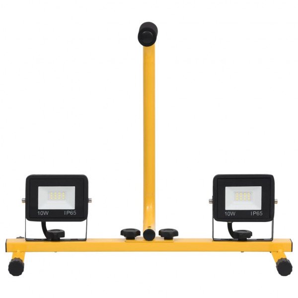 Foco LED con asa 2x10 W blanco cálido M 5