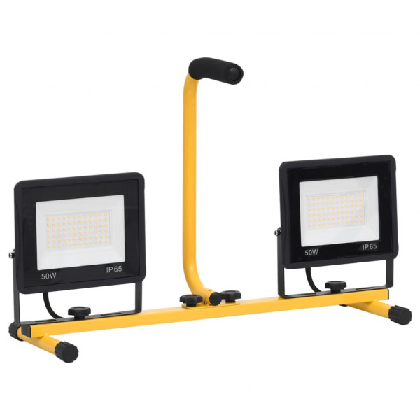 Projetor c/ iluminação LED e pega 2x50 W branco quente M 4