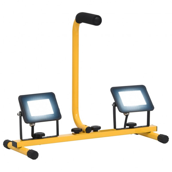 Foco LED con asa 2x20 W blanco frío D