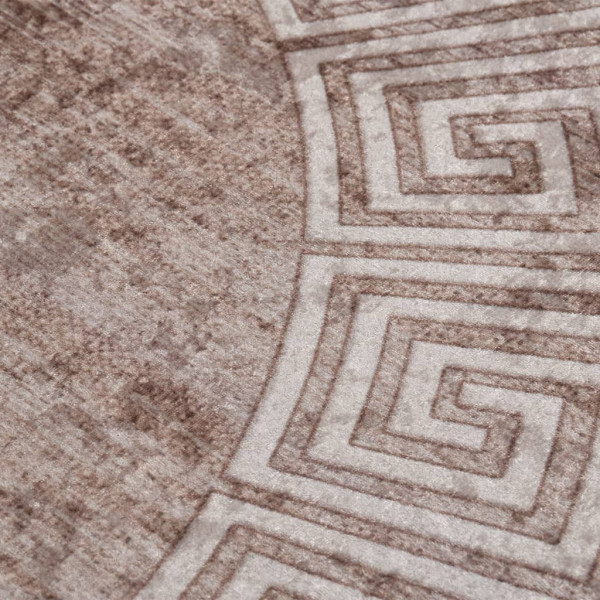 Alfombra lavable antideslizante beige φ120 cm M 4